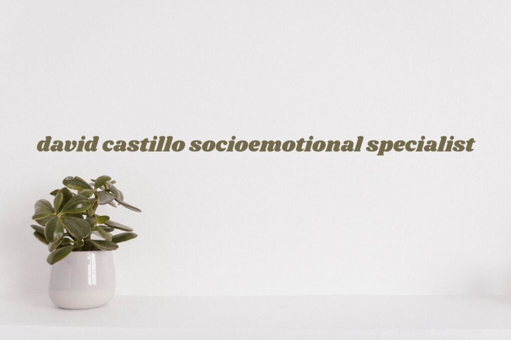 david castillo socioemotional specialist