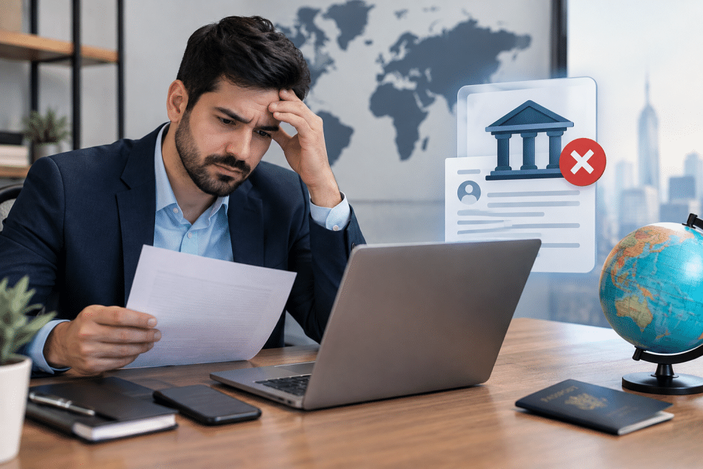 Non Resident Business Bank Accounts Get Rejected